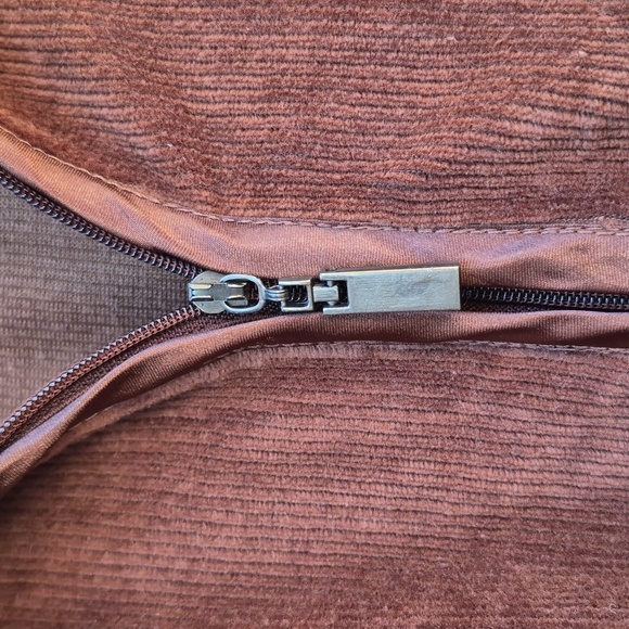 Womens 3x Brown Corduroy Zip-Up Jacket By ERIKA - Picture 3 of 9
